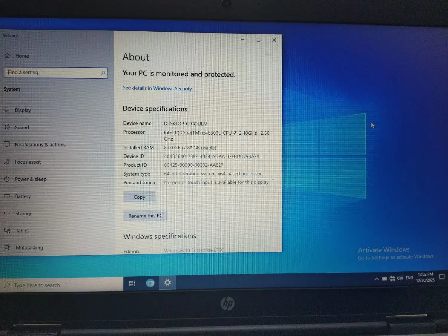 لپ تاپ HP PRO BOOK i5 dd4 8GRam|رایانه همراه|پاکدشت, پاکدشت (مامازند)|دیوار