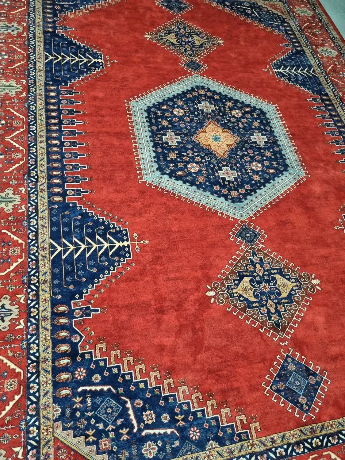 فرش نه متری در حد نو|فرش|شهرضا, |دیوار