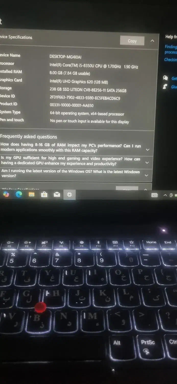 lenovo  t480s|رایانه همراه|کرمانشاه, |دیوار
