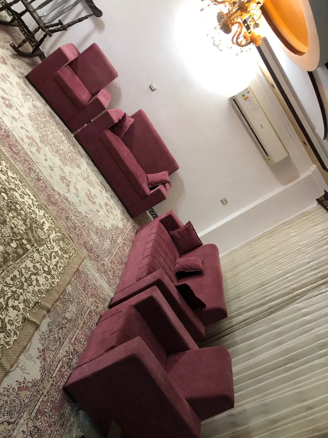 مبل ۷نفره|مبلمان خانگی و میز عسلی|قائم‌شهر, |دیوار