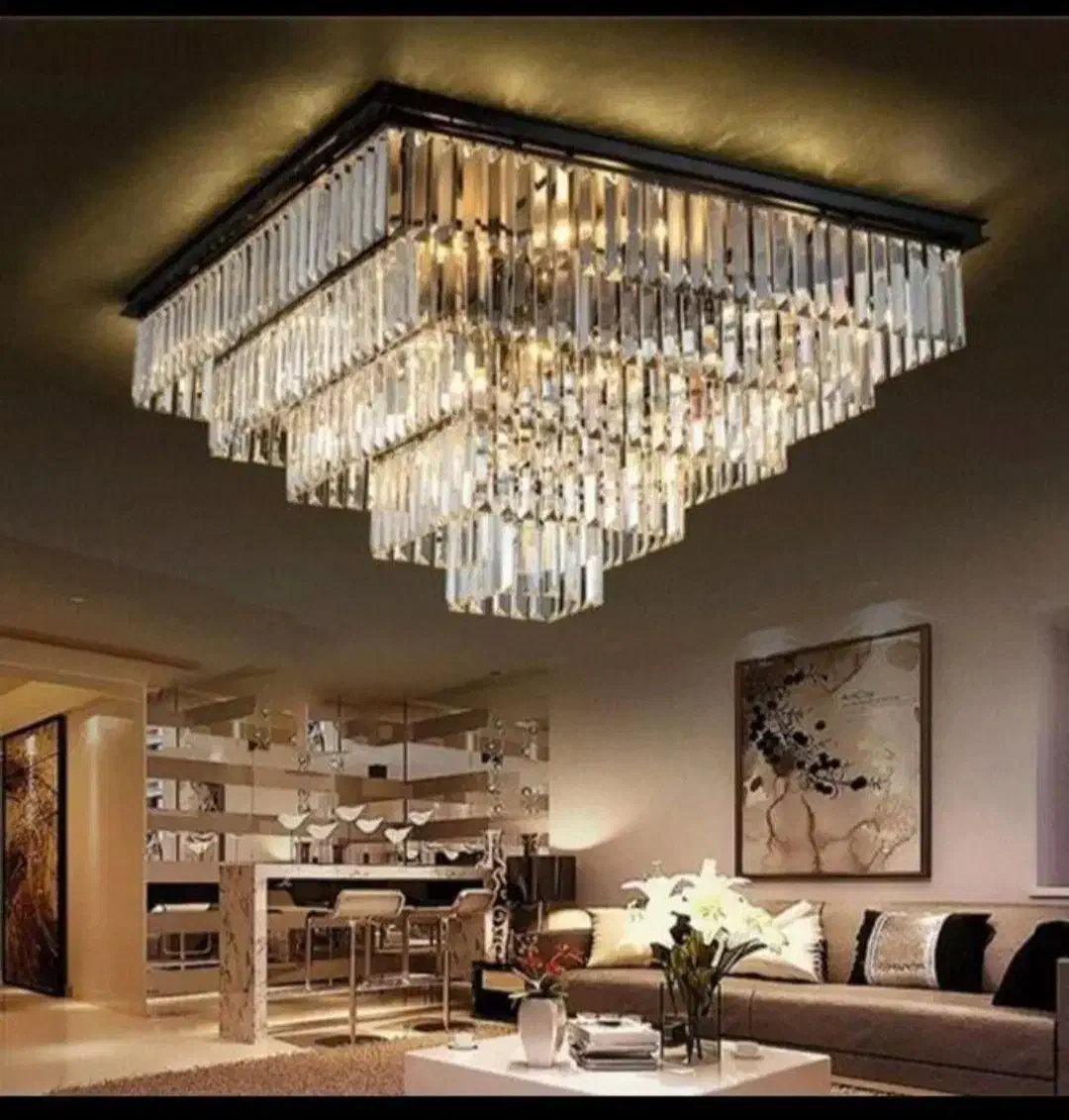 لوستر الماس. کریستالی مدل تینا مربع. AC light|لوستر و چراغ آویز|تهران, پارک شهر|دیوار