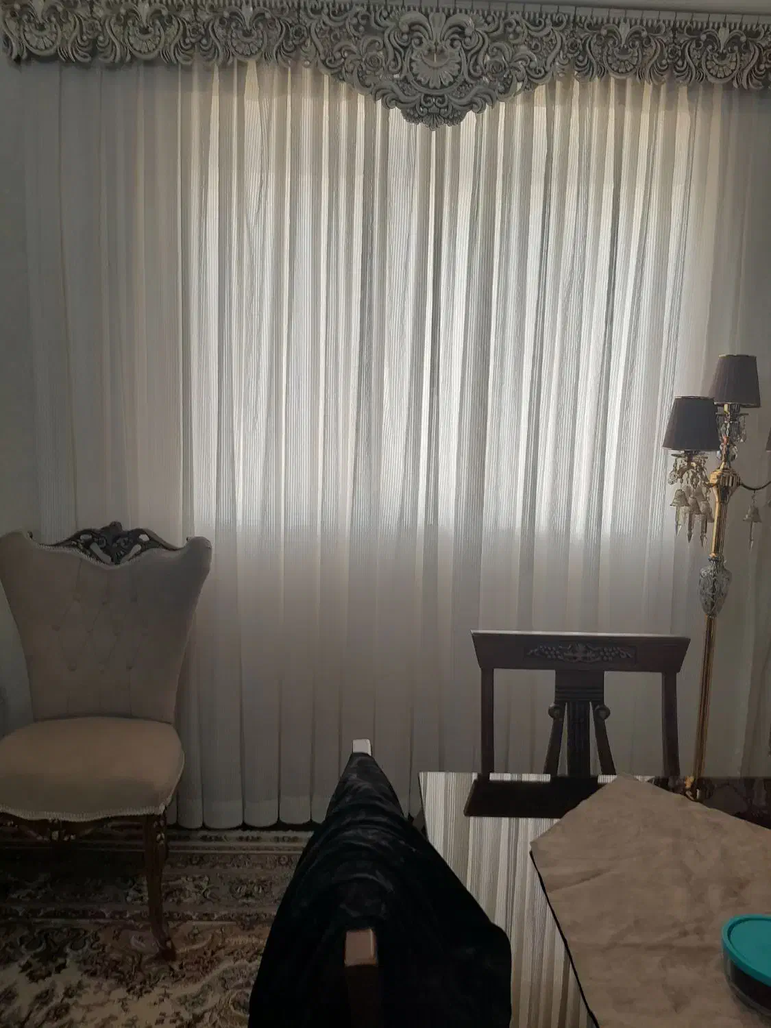 پرده|پرده، رانر، رومیزی|میانه, |دیوار