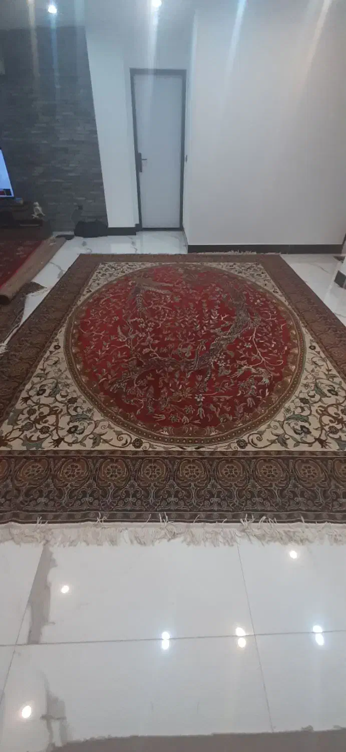 فرش ۱۲ متری یک جفت و یک قالیچه|فرش|نشتارود, |دیوار