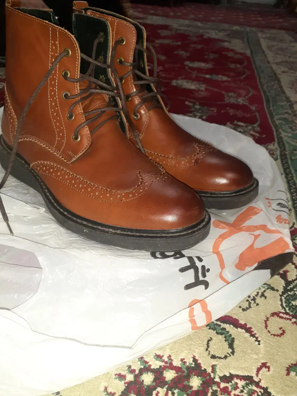 بوت مردانه چرم طبیعی|کیف، کفش، کمربند|سنگر, |دیوار