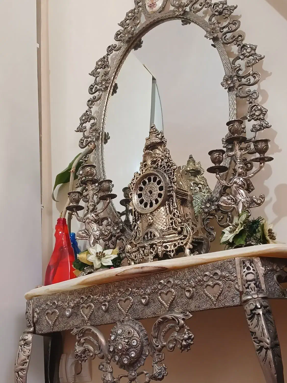 آینه شمعدان|آینه|تبریز, |دیوار