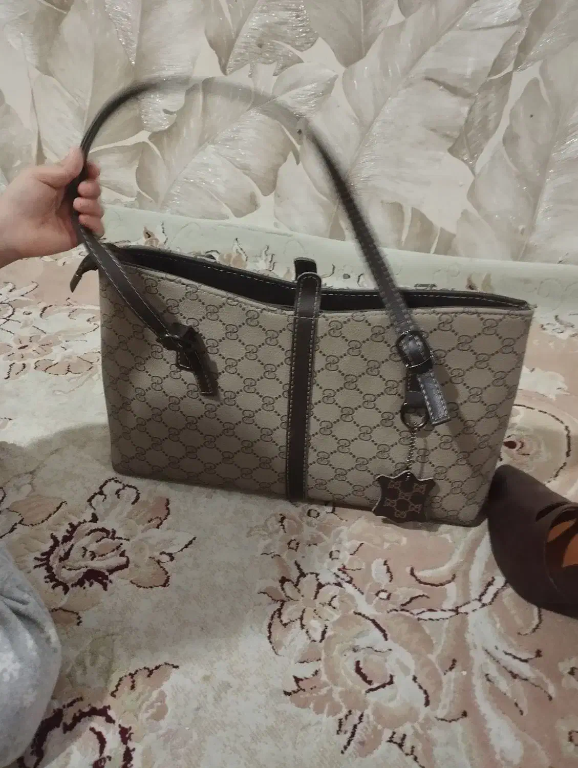 کیف کفش ست شیک فقط یکبار پوشیده شده|کیف، کفش، کمربند|ری, علایین|دیوار