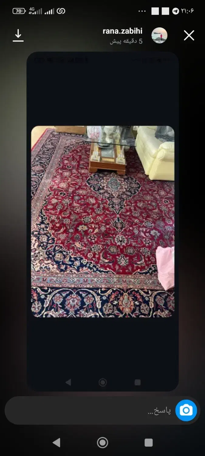 فرش ۱۲متری خوب بدون پوسیدگی وپاره گی مناسب برا باغ|فرش|تبریز, |دیوار