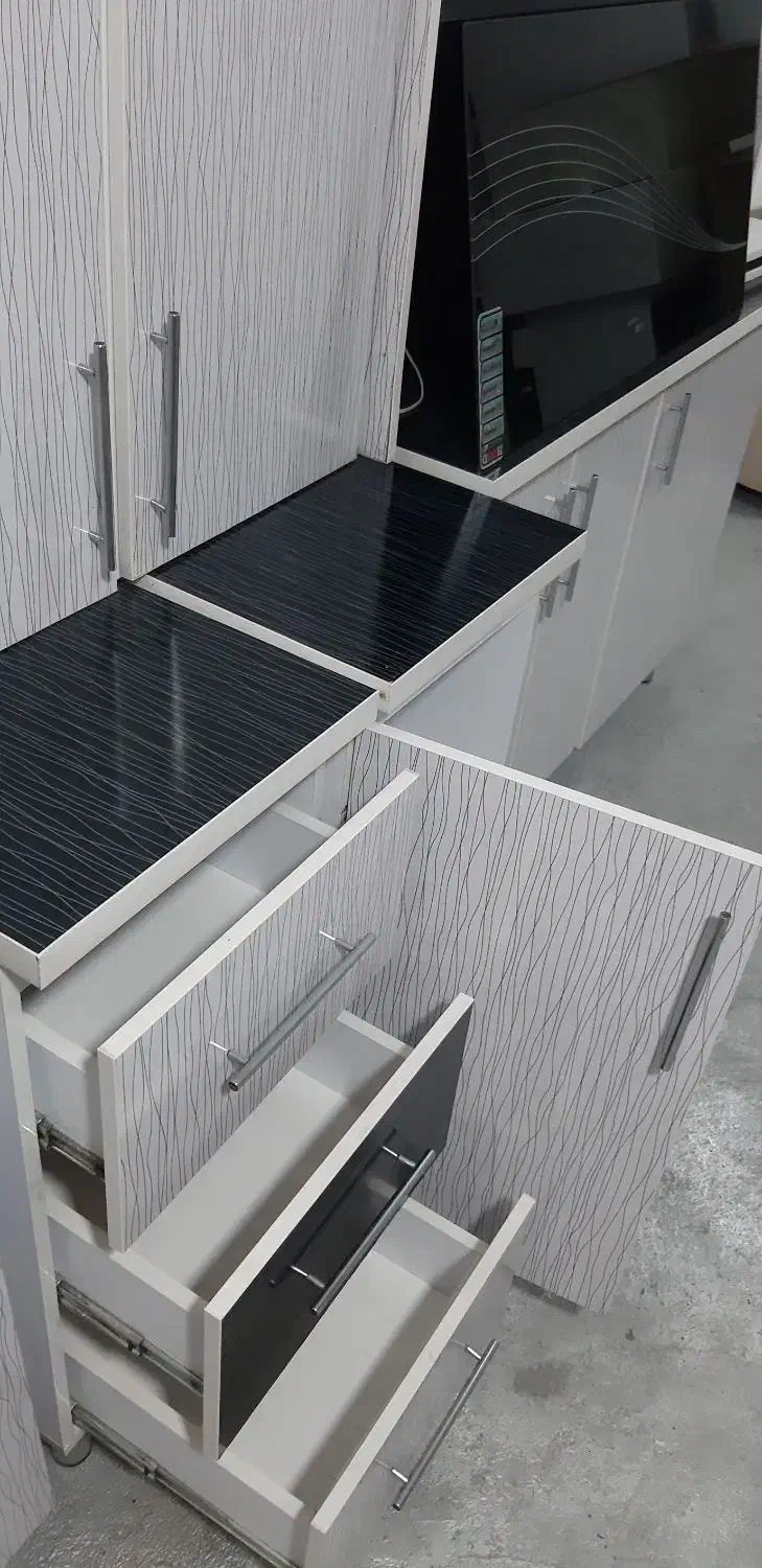 کابینت ام دی اف  با سینک و هود لمسی|مصالح و تجهیزات ساختمان|سنندج, |دیوار