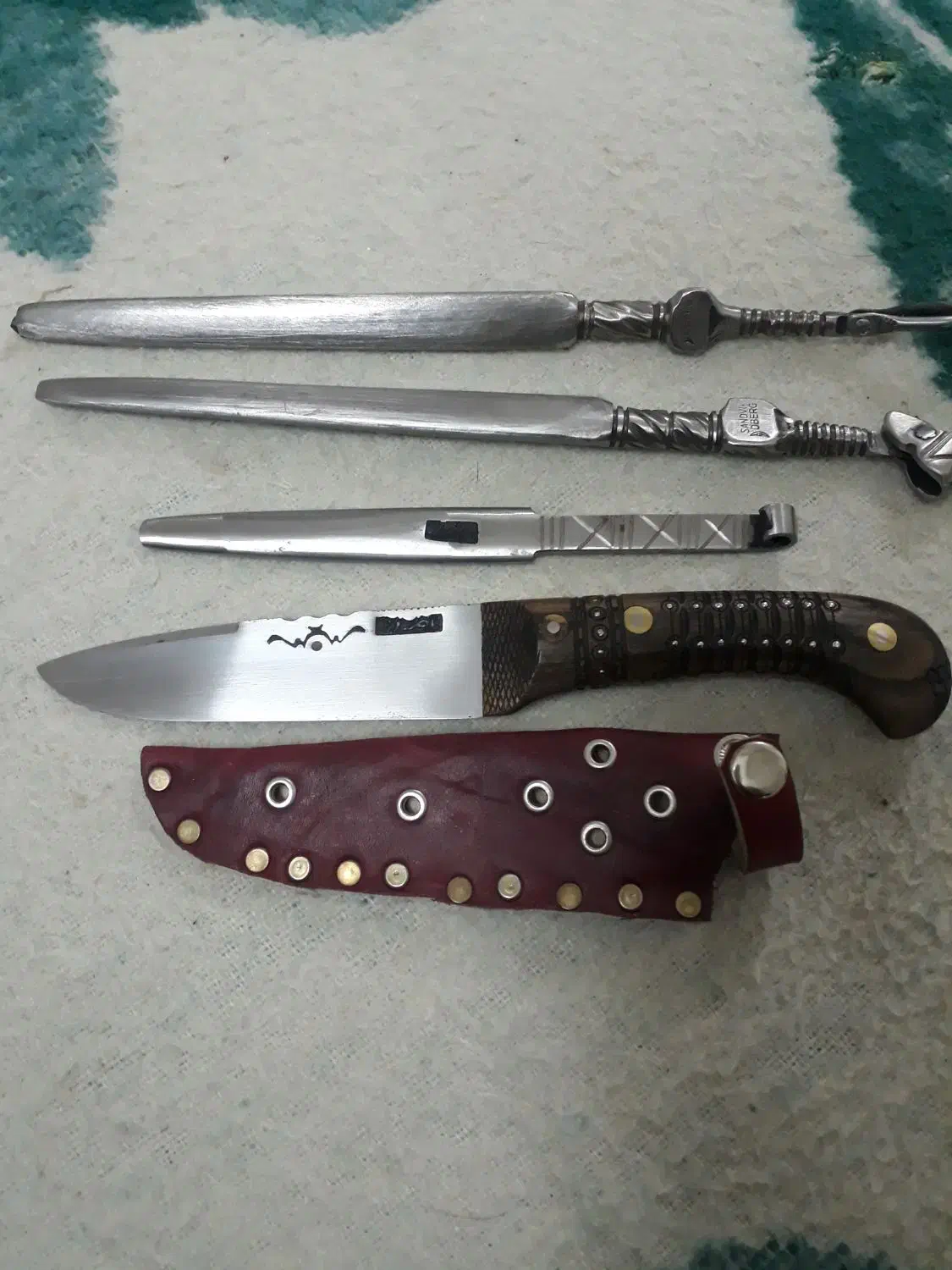 چاقوناصروفا ومصقل سوهان‌ماه‌نشان|کلکسیون اشیاء عتیقه|قم, آذر (نکویی)|دیوار