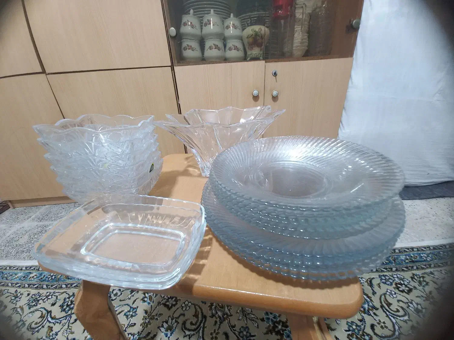 میوه خوری مارک تویو قندان کرستالی و چینی بشقاب و..|ظروف سرو و پذیرایی|قرچک, زیبا شهر|دیوار