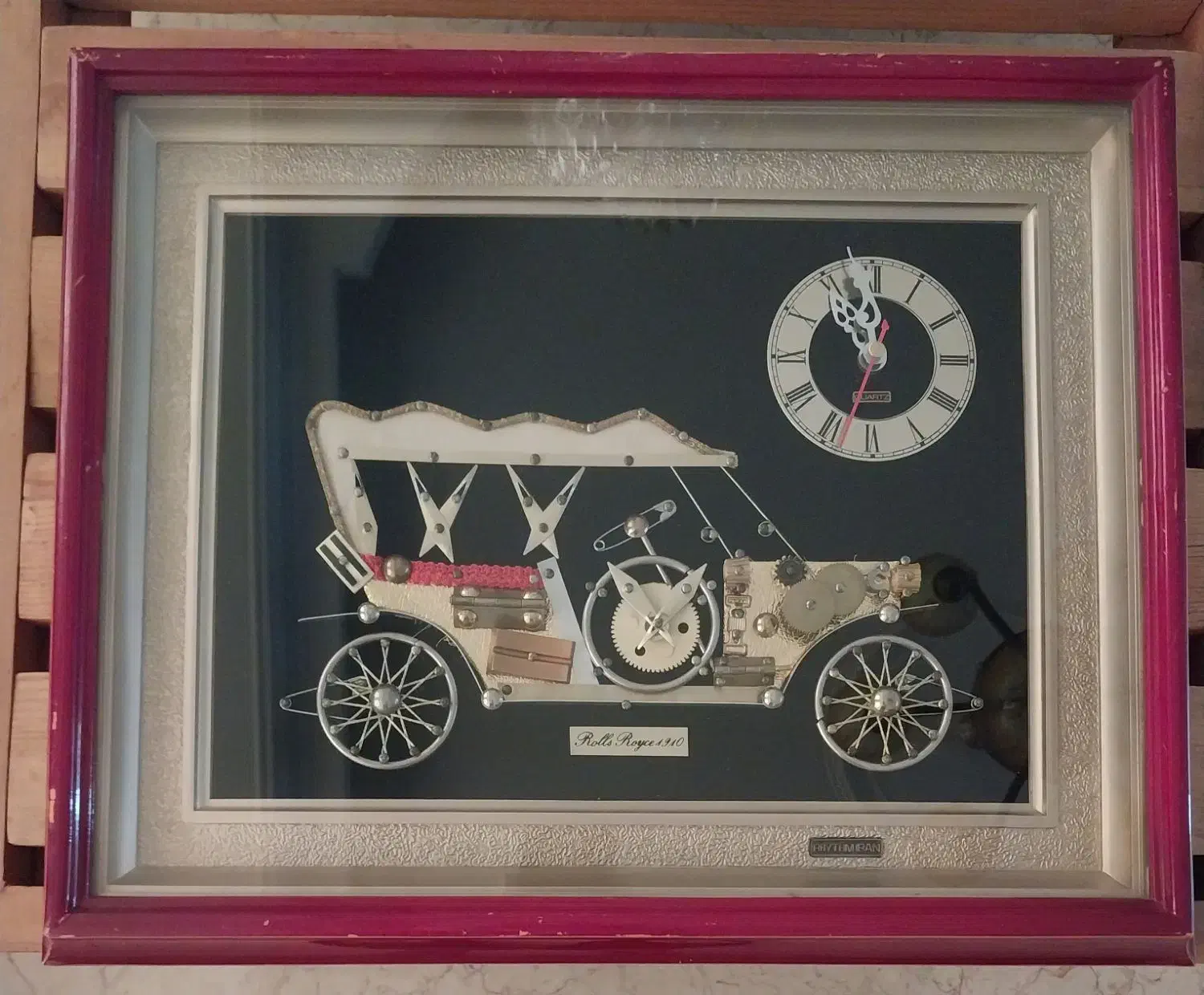 ساعت دیواری ژاپنی دست‌ساز قدیمی آنتیک|ساعت دیواری و تزئینی|تهران, صادقیه|دیوار