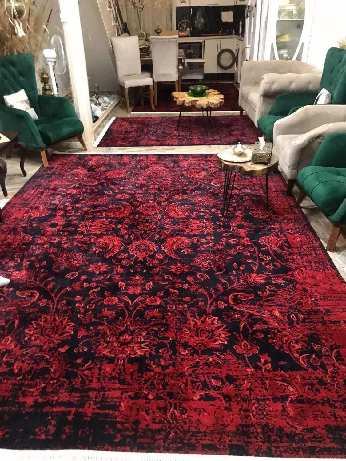 فرش قرمز کهنه نما|فرش|بندر ماهشهر, |دیوار