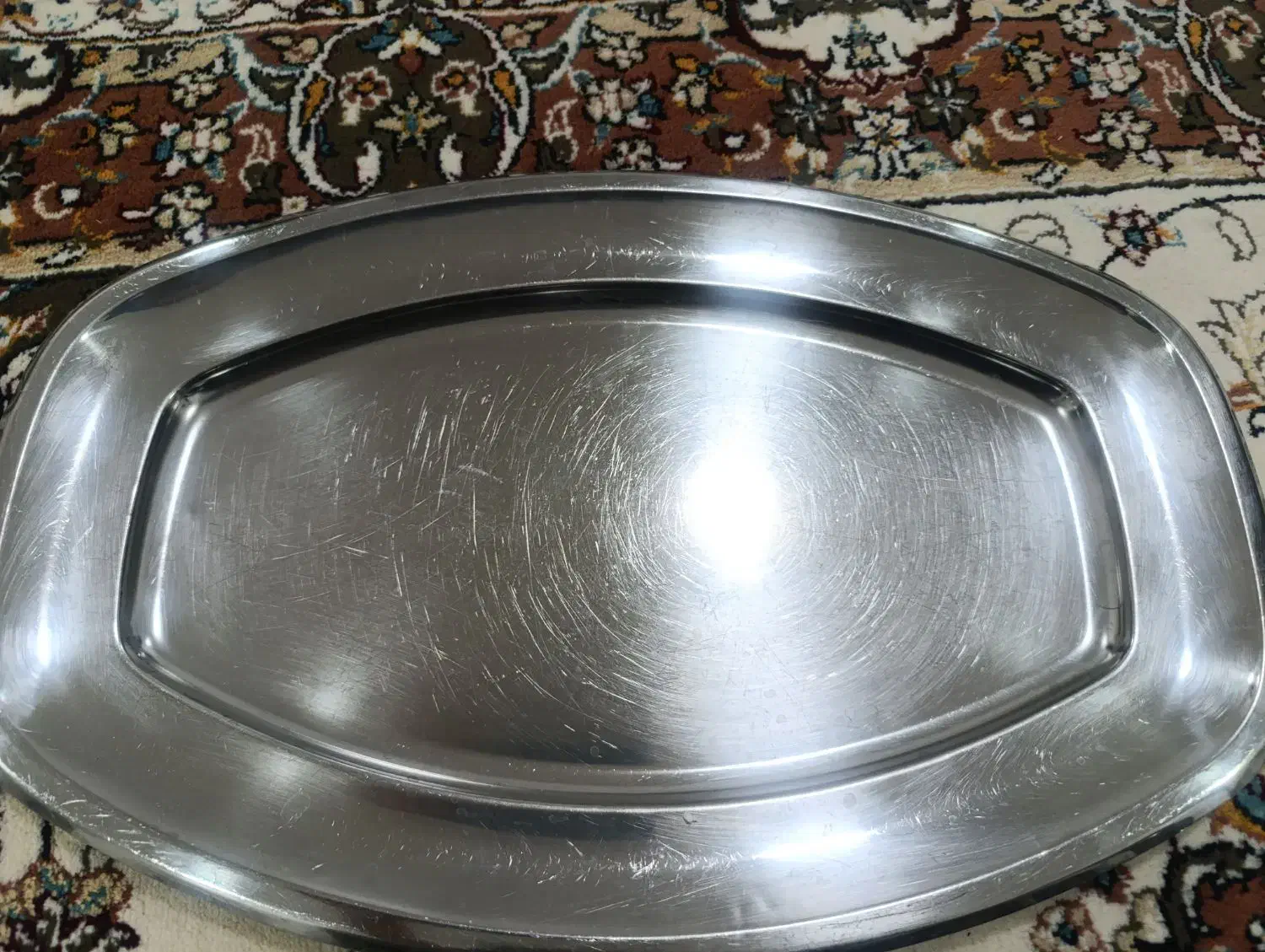 فرش کناره  6متری،تعدادی ظروف استیل|فرش|خرم‌آباد, |دیوار