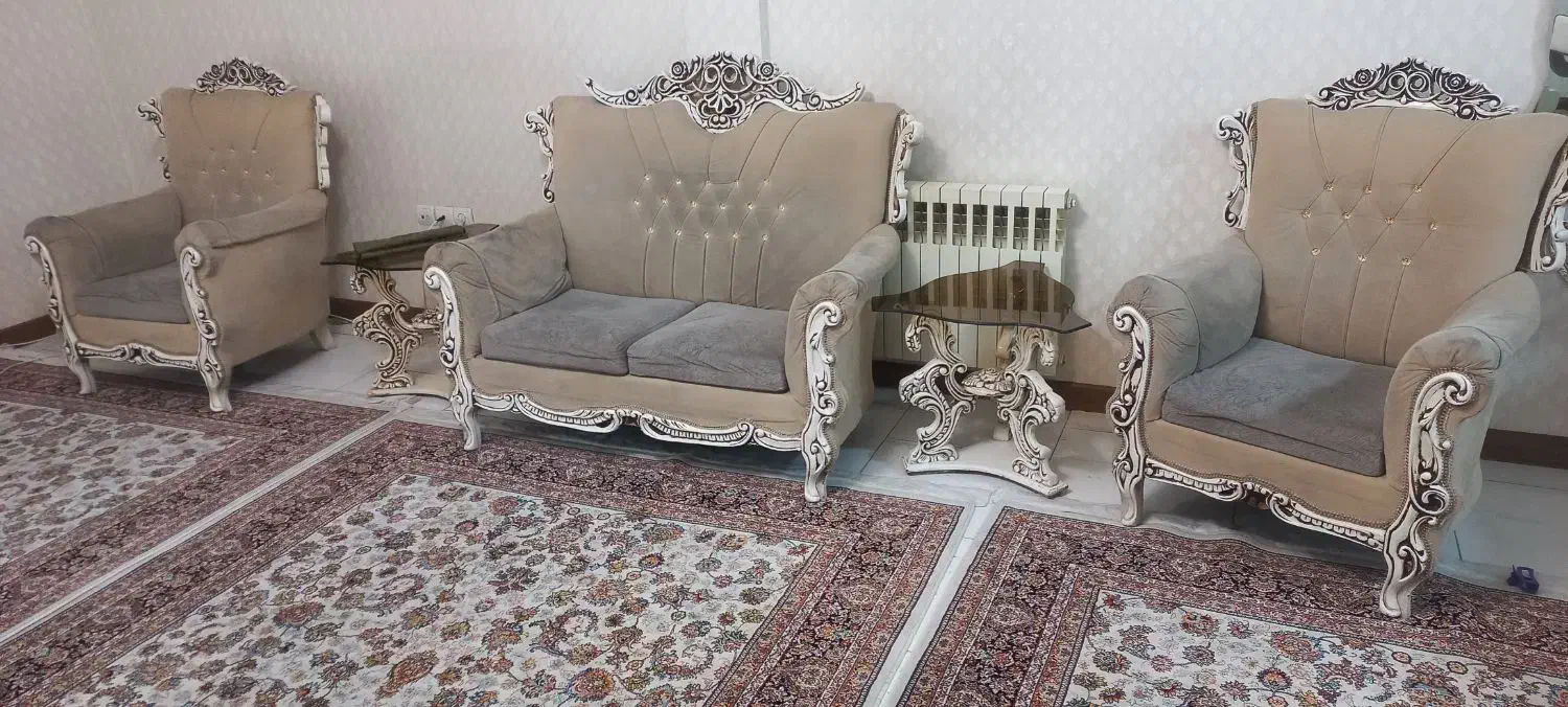 مبلمان ۷نفره|مبلمان خانگی و میز عسلی|تهران, خاک سفید|دیوار