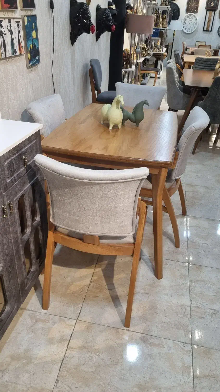 میز غذاخوری مدرن چوب راش با ضمانت|میز و صندلی غذاخوری|همدان, |دیوار