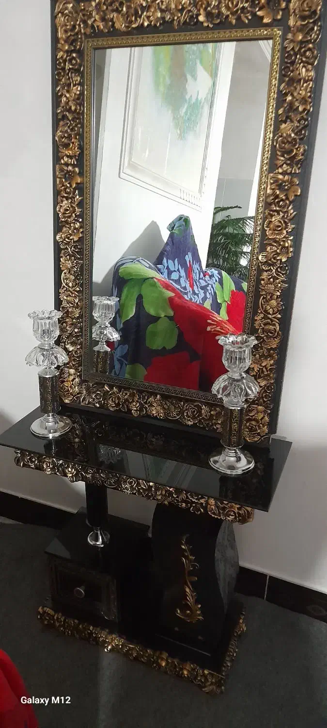 آینه و شمعدان وبوفه سالم|بوفه، ویترین، کنسول|میاندوآب, |دیوار