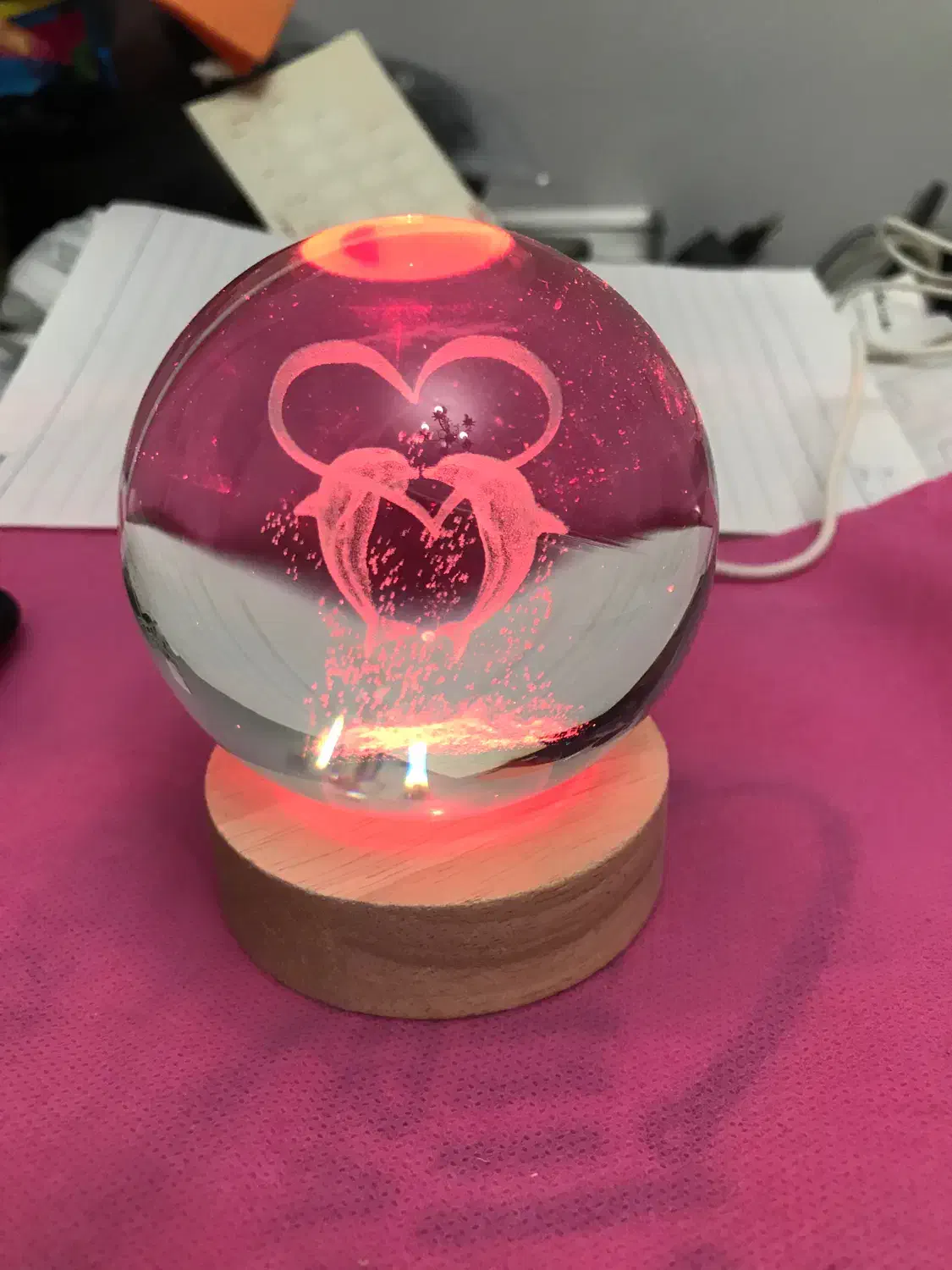 گوی ۸سانتی کریستال|چراغ خواب و آباژور|تهران, سیمای ایران|دیوار