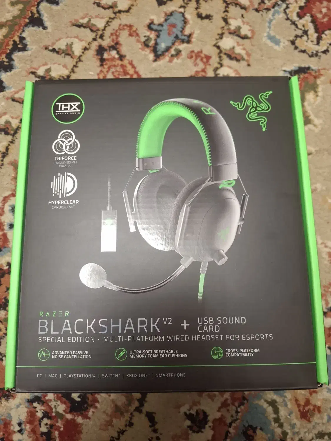 هدست ریزر بلک شارک razer blackshark v2 Special Ed|قطعات و لوازم جانبی رایانه|شیراز, قصرالدشت|دیوار