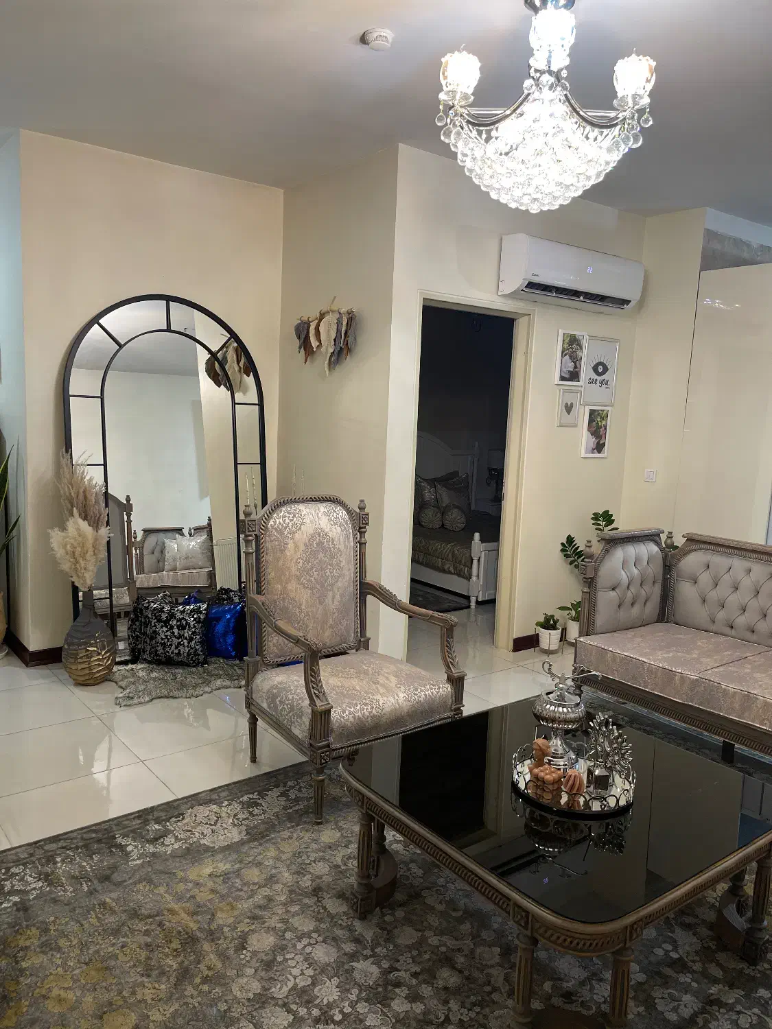 لوستر کریستال شیک|لوستر و چراغ آویز|ری, فیروزآبادی|دیوار