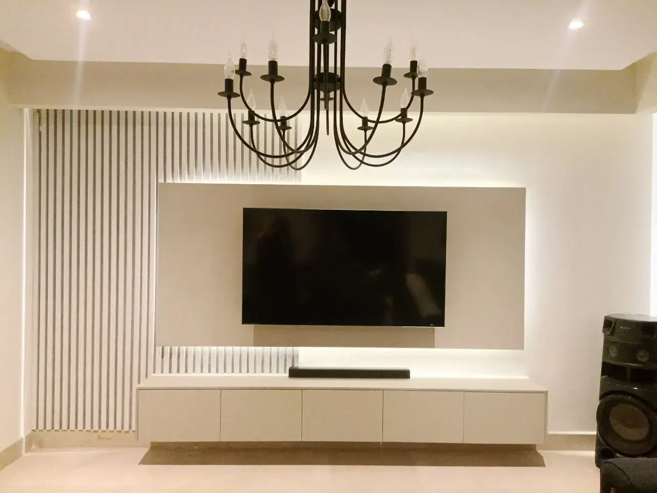 طراحی تی‌وی وال نئوکلاسیک|میز تلویزیون|تهران, پونک|دیوار