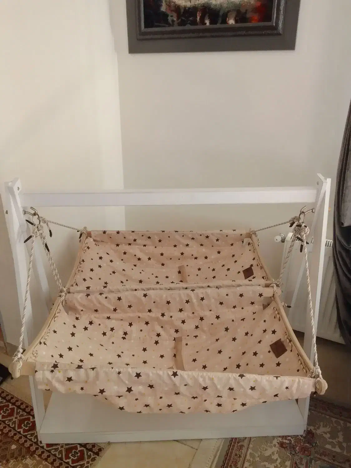 چوب لباسی اتاق کودک و ننو دوقلو نوزاد تا سه سالگی|اسباب و اثاث بچه|پرند, فاز ۵|دیوار