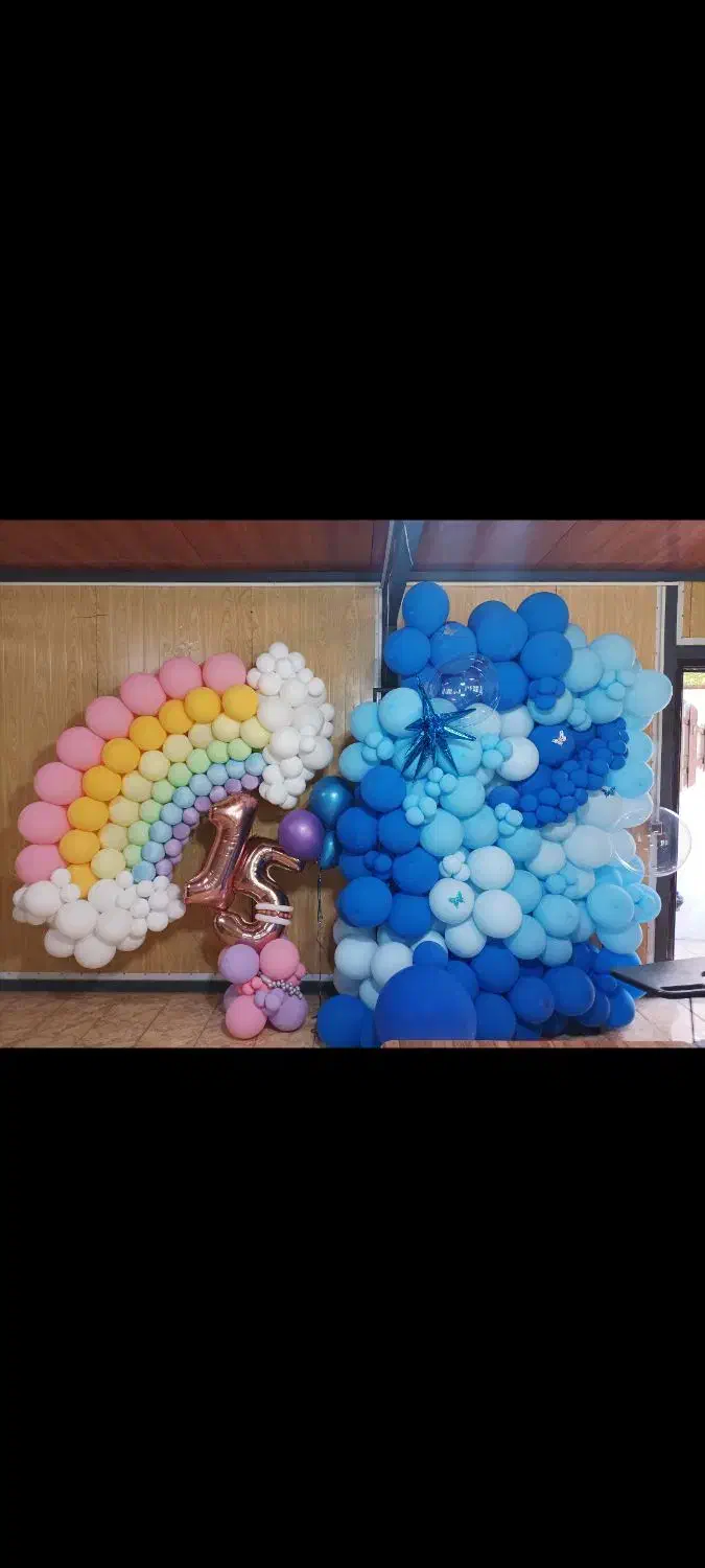 اجرای بادکنک آرایی در شیراز (تنوع مدل)|خدمات پذیرایی، مراسم|شیراز, قالیشویی|دیوار