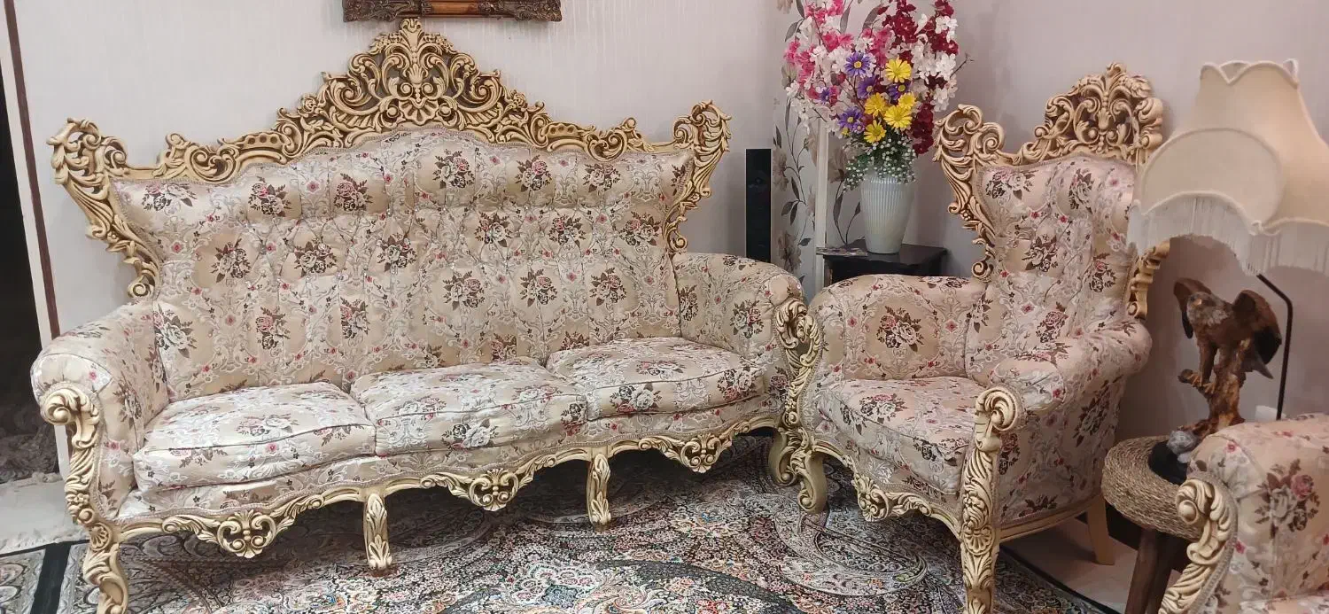 مبل ۹ نفره سلطنتی|مبلمان خانگی و میز عسلی|تهران, قلمستان|دیوار