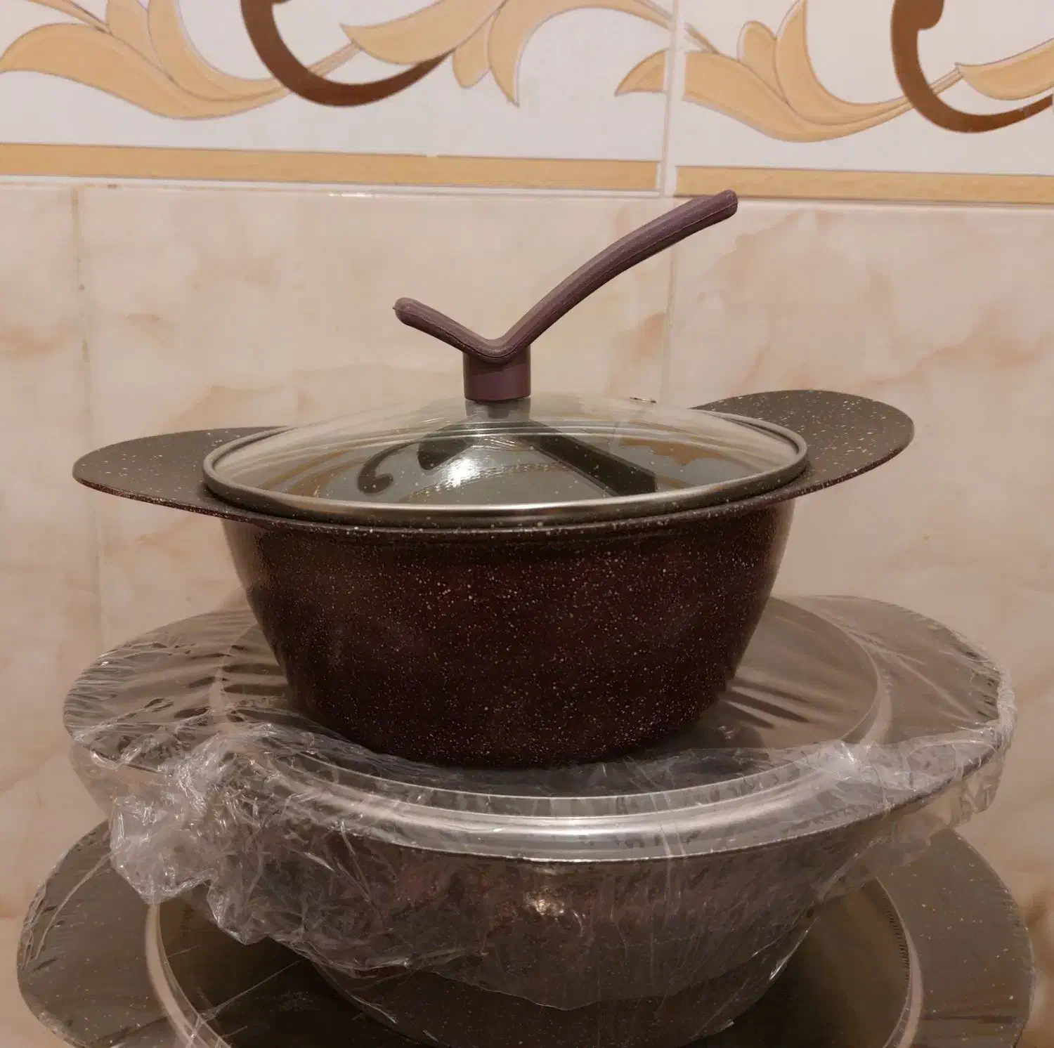 سرویس قابلمه چدن گرانیت|حراج|بیرجند, |دیوار