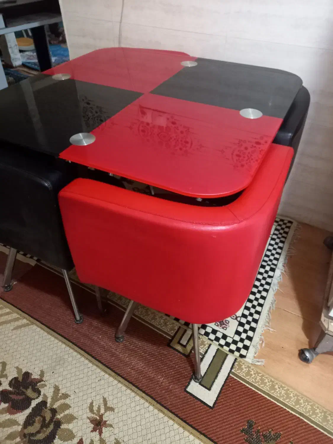 میزنهارخوری ۴نفره|میز و صندلی غذاخوری|ایلام, |دیوار