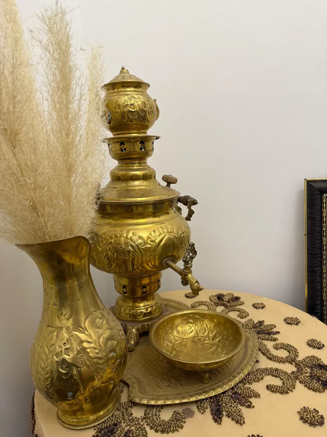 سماور برنجی ذغالی|سماور، چایساز، قهوهساز|اندیشه, اندیشه فاز ۱|دیوار