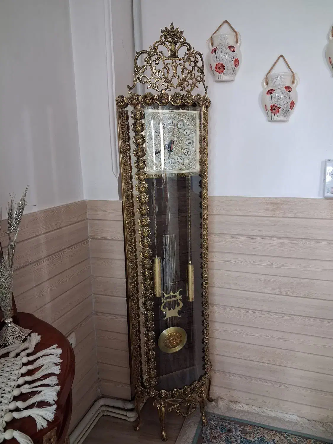 ساعت برنجی ایستاده|ساعت دیواری و تزئینی|آفتاب, |دیوار