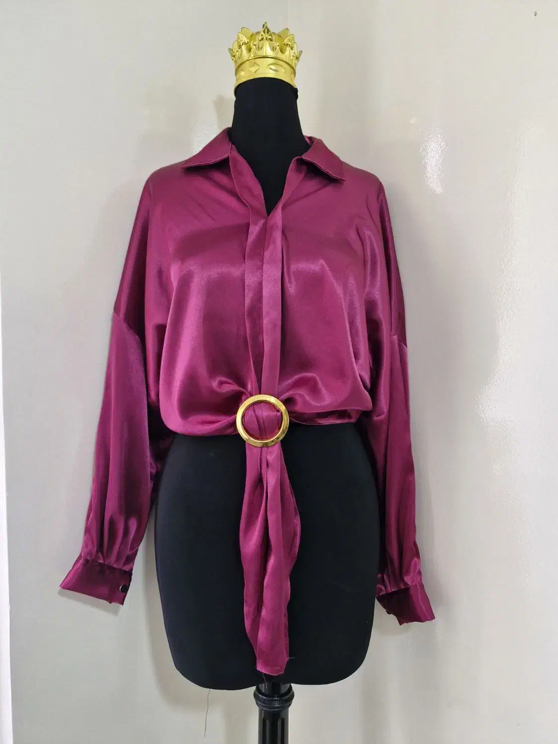 شومیز ساتن حلقه ای مجلسی خاص|لباس|قرچک, شهرک گلها|دیوار