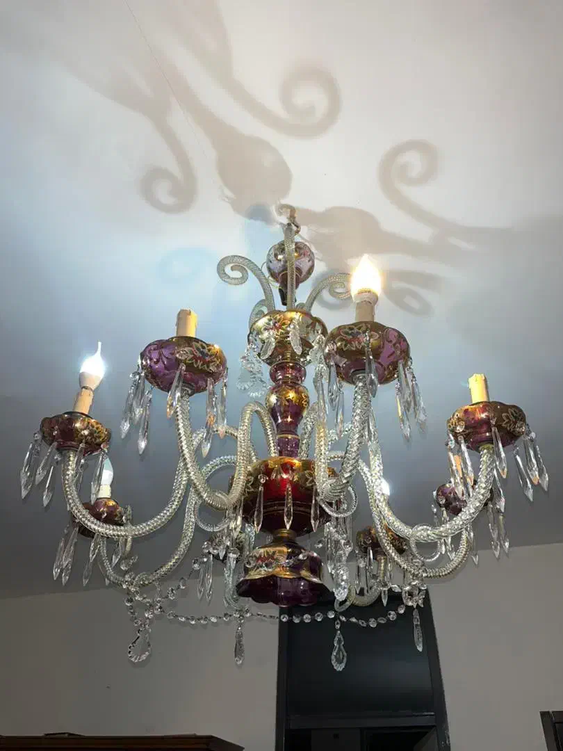 یک جفت لوستر آنتیک|لوستر و چراغ آویز|کرمانشاه, |دیوار