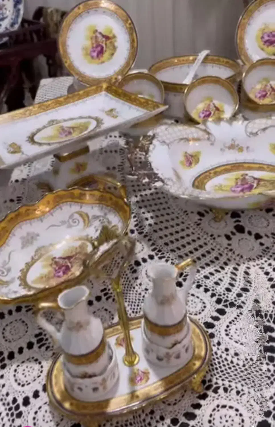 ست پذیرایی لیلی و مجنون|ظروف سرو و پذیرایی|همدان, |دیوار