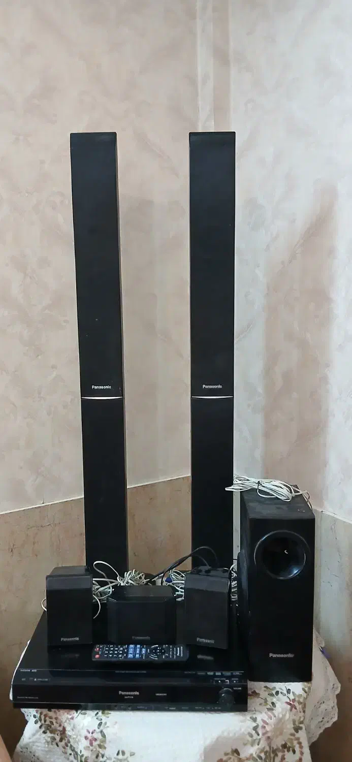 سینما خانواده پاناسونیک اصل با دستگاه dvd|سیستم صوتی خانگی|مشهد, شهید فرامرز عباسی|دیوار