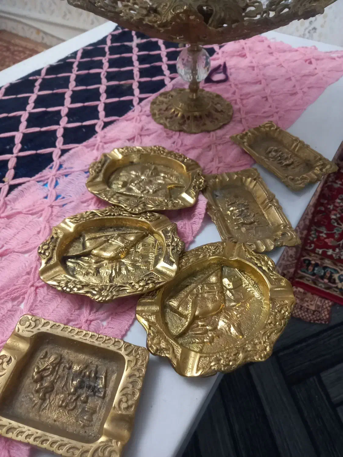 .وسایل برنج قدان.جای زیرسیکار میوه خوری|ظروف سرو و پذیرایی|اهر, |دیوار