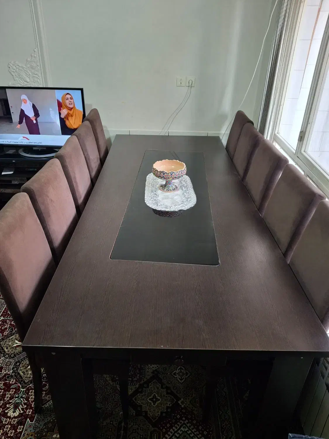 میز نهار خوری ۱۰ نفره|میز و صندلی غذاخوری|شهرکرد, |دیوار