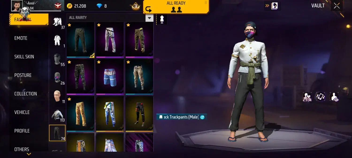 اکانت فری فایر گاد|کنسول، بازی ویدئویی و آنلاین|کوهدشت, |دیوار