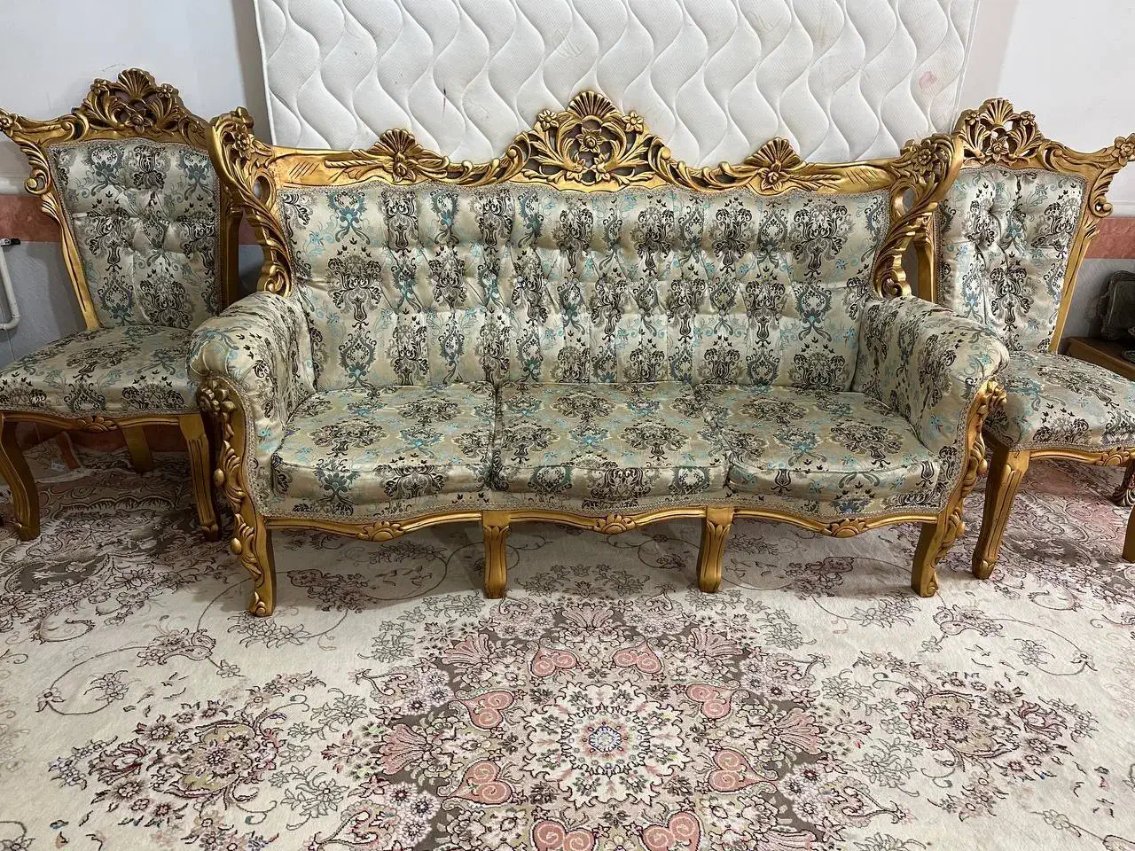 مبل سلطنتی 7نفره|مبلمان خانگی و میز عسلی|گرگان, |دیوار