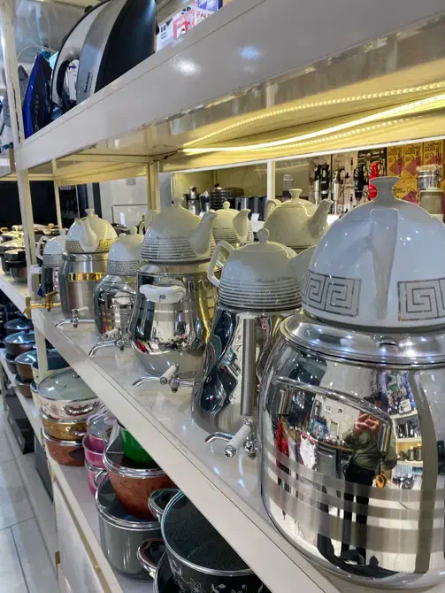 کتری قوری استیل نگیر ۳۰۴|قوری، کتری، قهوه‌ساز دستی|یزد, |دیوار