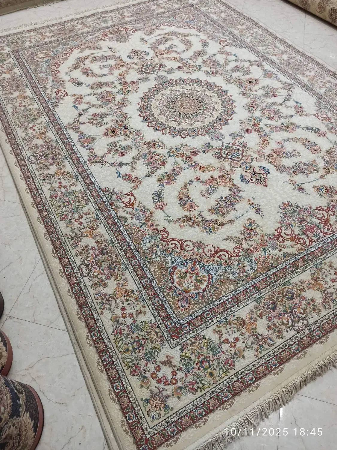 فرش کارکرده پرهام/دو تخته۹متری ۱۰۰۰شانه نگین مشهد|فرش|مشهد, حجاب (شهرک غرب)|دیوار