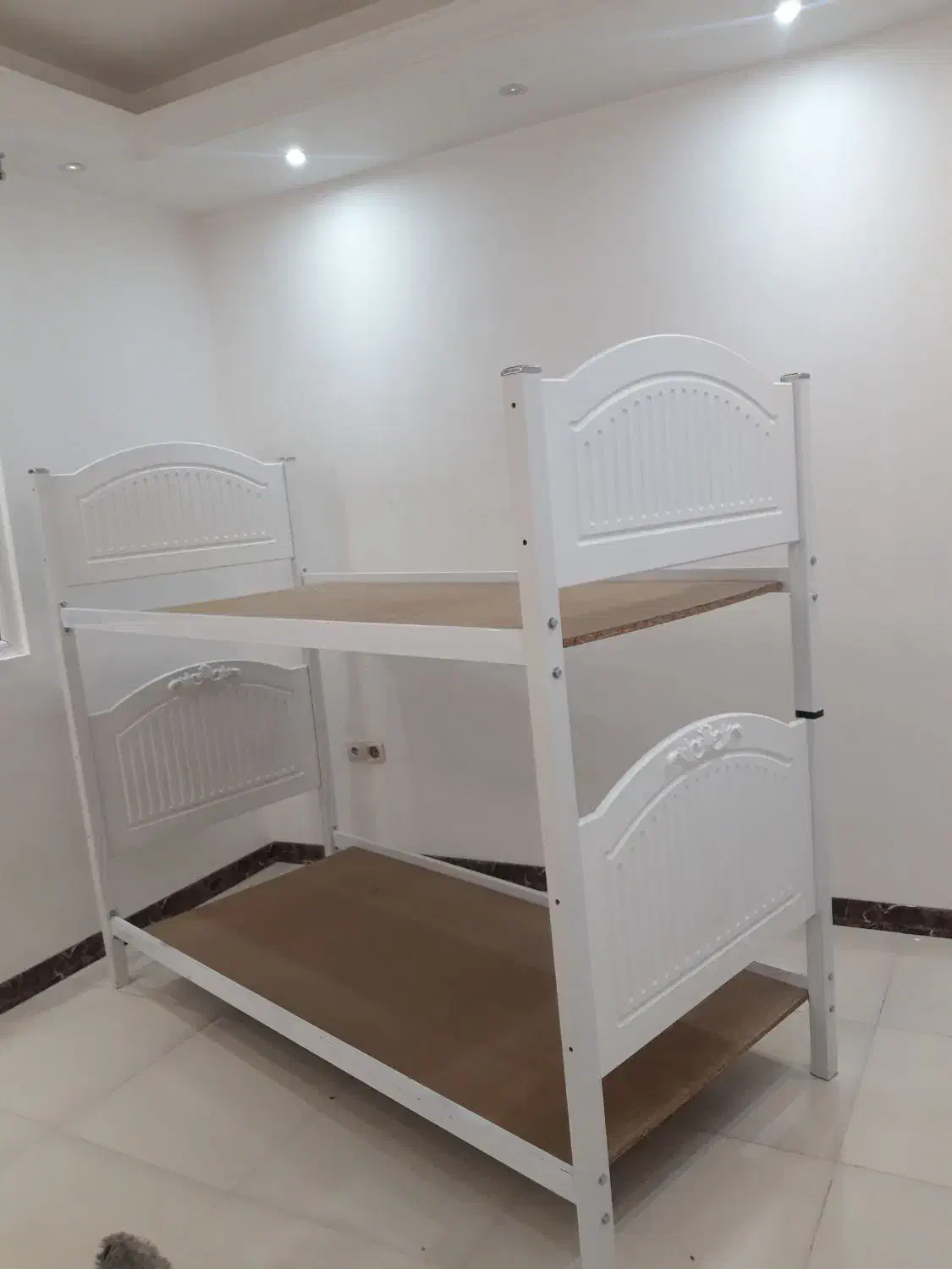 تخت خواب دو طبقه نوجوان سایز 90×2|تخت و سرویس خواب|زنجان, |دیوار