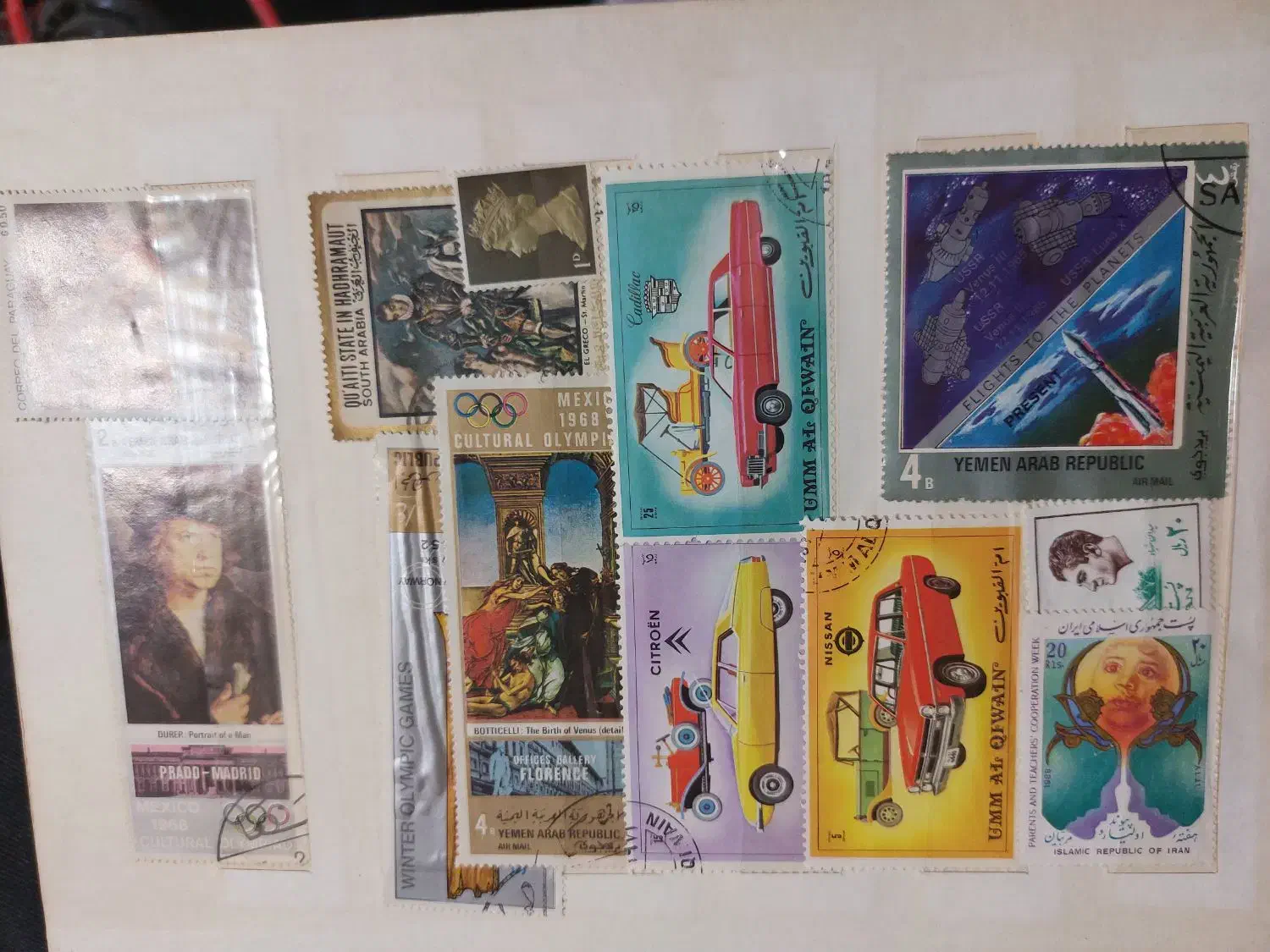 البوم تمبر ۲۵۰ عددی خارجی و ایرانی|کلکسیون سکه، تمبر، اسکناس|اصفهان, مسجد مصلی|دیوار