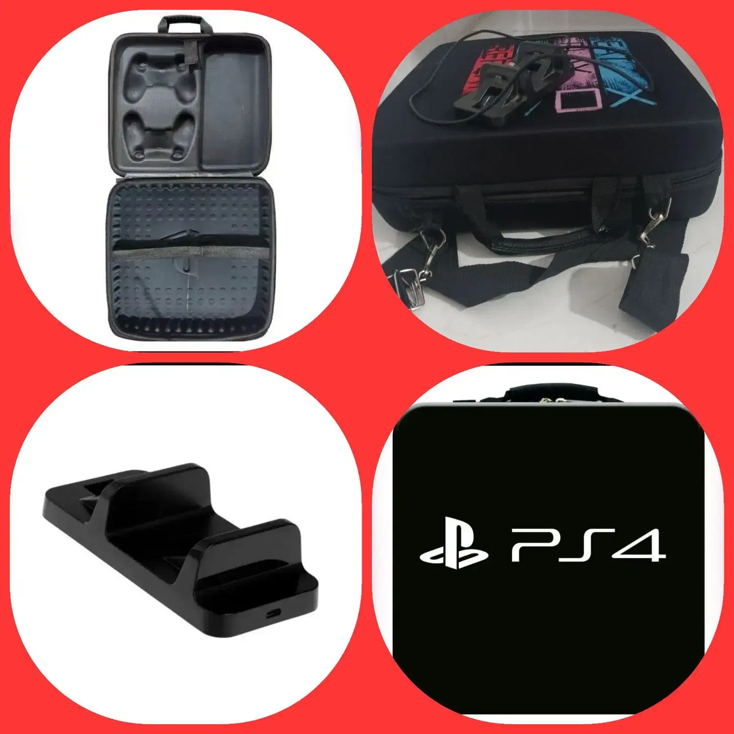 کیف و شارژر دو دسته ps4|کنسول، بازی ویدئویی و آنلاین|شیراز, شاپورجان|دیوار