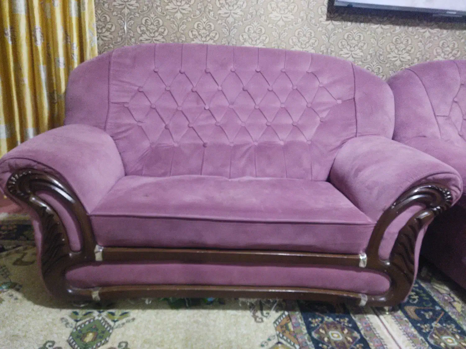 مبل راحتی 6 نفره پارچه‌ای کالباسی|مبلمان خانگی و میز عسلی|نظرآباد, فخر ایران|دیوار