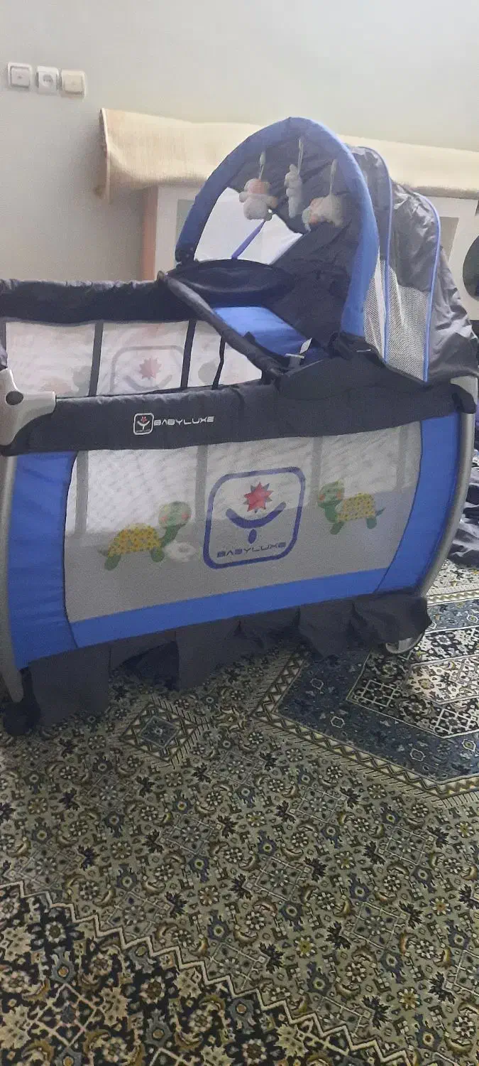 تخت پارک بیبی لوکس|تخت و صندلی بچه|قائم‌شهر, |دیوار