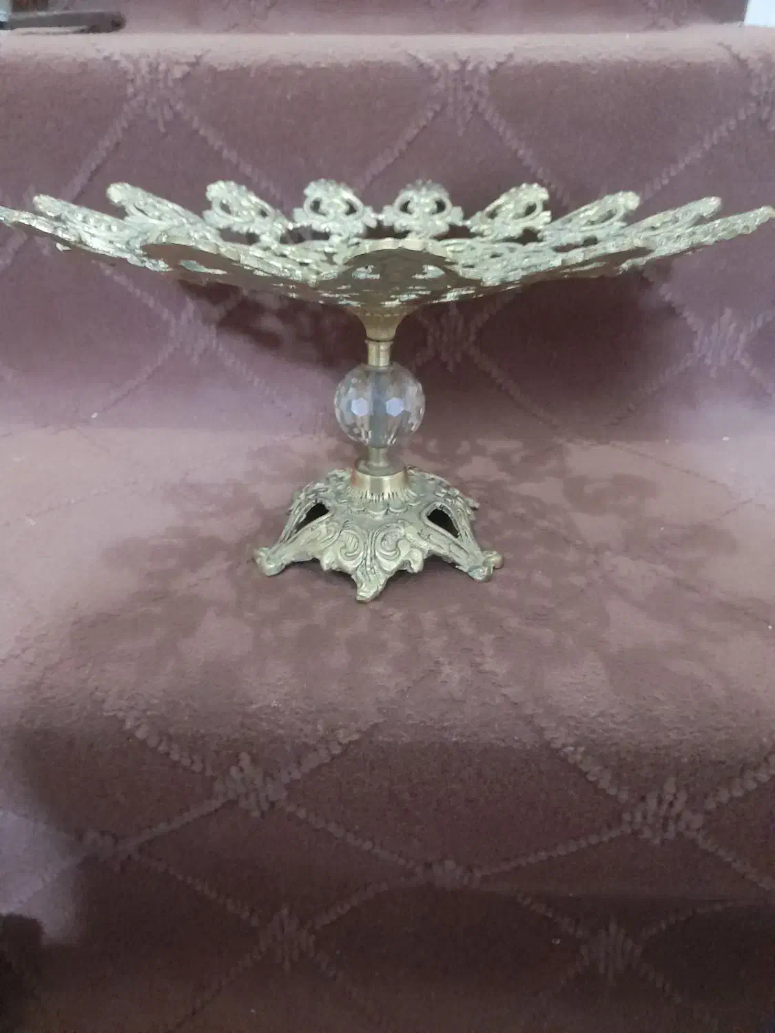 میوه خوری و شیرینی خوری برنزی|ظروف سرو و پذیرایی|قم, علی آباد سعدگان|دیوار