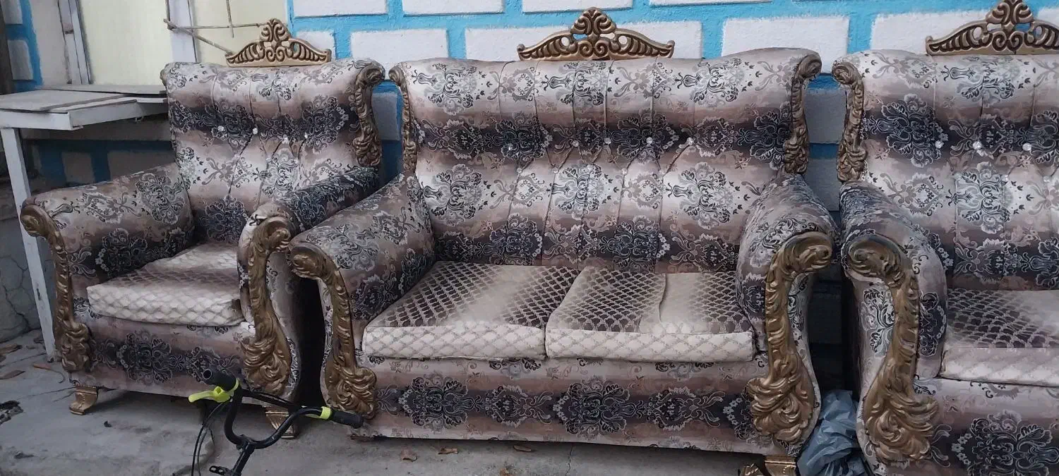 یک دست مبل ۷ نفره کارکرده|مبلمان خانگی و میز عسلی|سقز, |دیوار