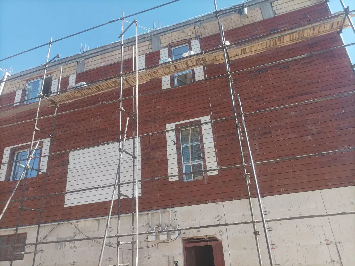 اجرای نماکاری سنگ آجر|خدمات پیشه و مهارت|شهرکرد, |دیوار