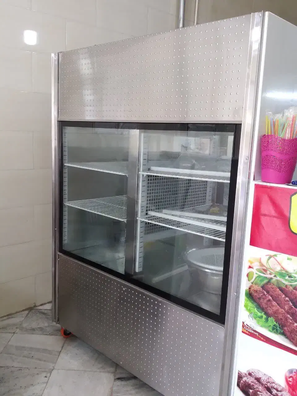 یخچال دوطرف شیشه کبابی تمام استیل|کافی‌شاپ و رستوران|کرج, المهدی|دیوار